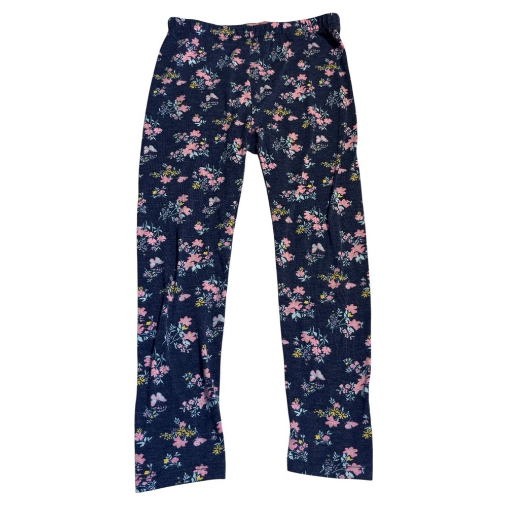 BCBG Girls Outfit Size 4T Girls Pants 2 Tops Butterfly Floral Aqua, White, Navy - Picture 6 of 10
